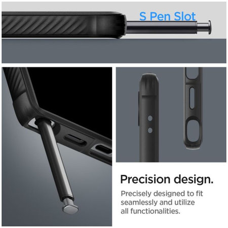 Spigen - Tok Rugged Armor - Samsung Galaxy S24 Ultra, Matte Black