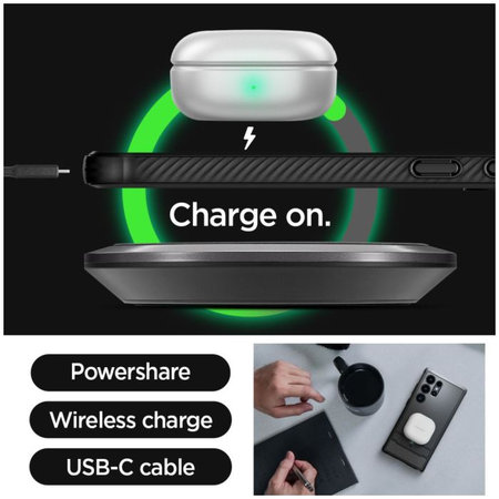 Spigen - Tok Rugged Armor - Samsung Galaxy S24 Ultra, Matte Black