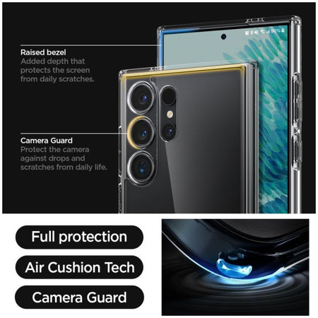 Spigen - Tok Ultra Hybrid - Samsung Galaxy S24 Ultra, átlátszó