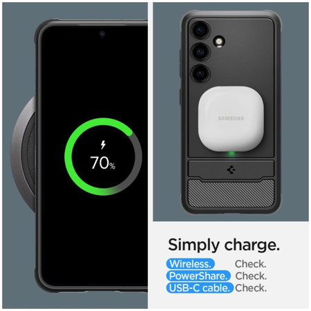 Spigen - Tok Rugged Armor - Samsung Galaxy S24+, Matte Black