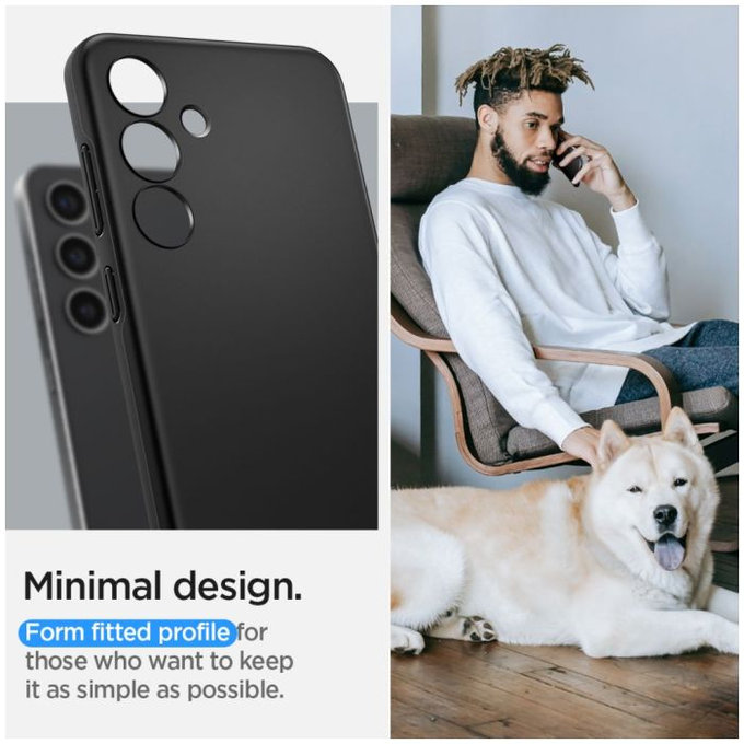 Spigen - Tok Thin Fit - Samsung Galaxy S24, fekete