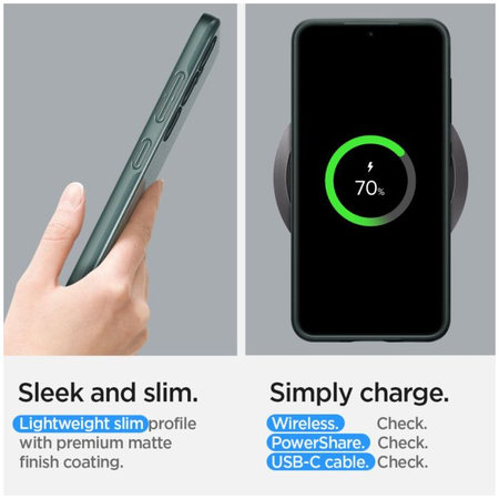 Spigen - Tok Thin Fit - Samsung Galaxy S24, Abyss Green