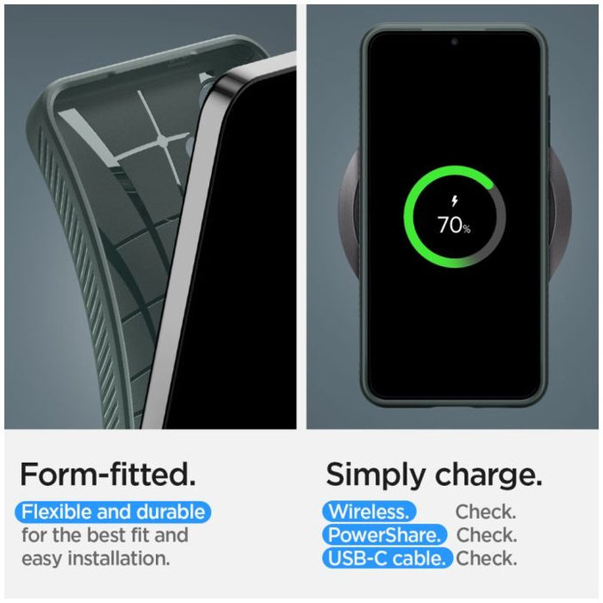 Spigen - Tok Liquid Air - Samsung Galaxy S24, Abyss Green