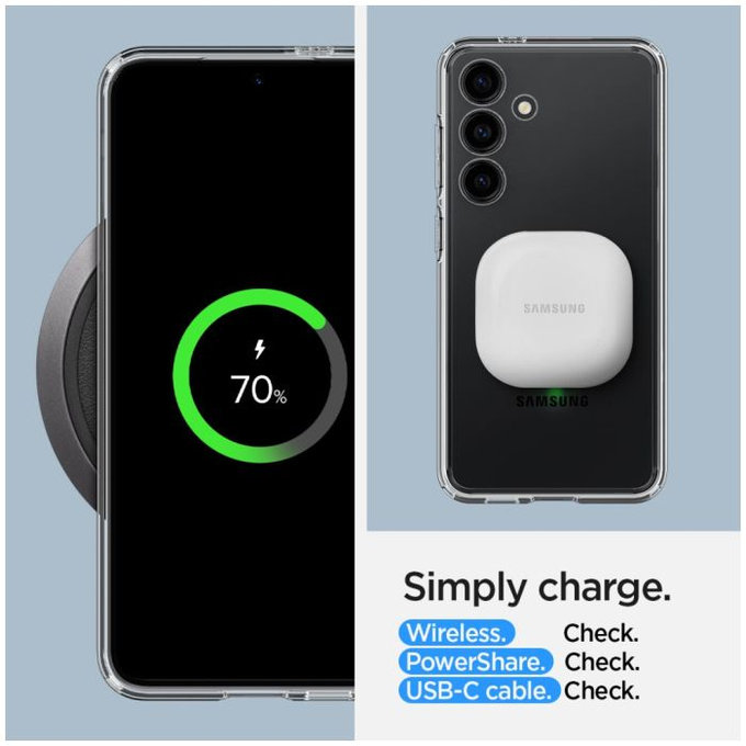 Spigen - Tok Ultra Hybrid - Samsung Galaxy S24, átlátszó