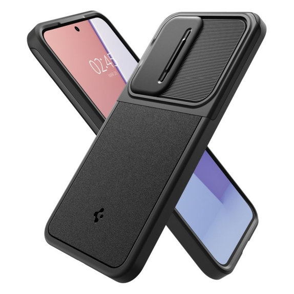 Spigen - Tok Optik Armor - Samsung Galaxy S24, fekete