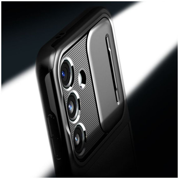 Spigen - Tok Optik Armor - Samsung Galaxy S24, fekete