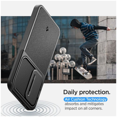 Spigen - Tok Optik Armor - Samsung Galaxy S24, fekete
