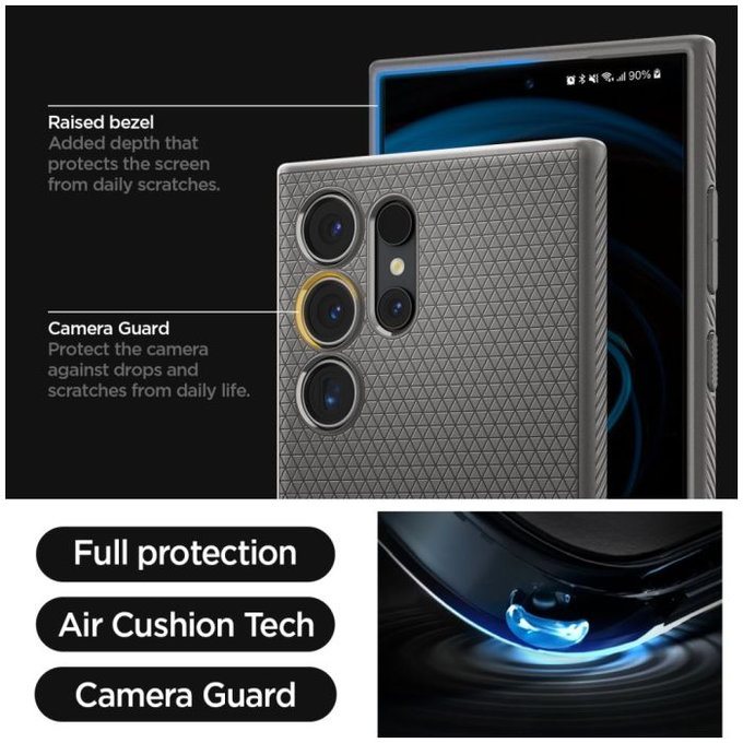 Spigen - Tok Liquid Air - Samsung Galaxy S24 Ultra, Granite Grey