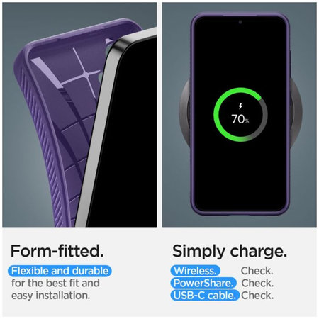 Spigen - Tok Liquid Air - Samsung Galaxy S24, Deep Purple