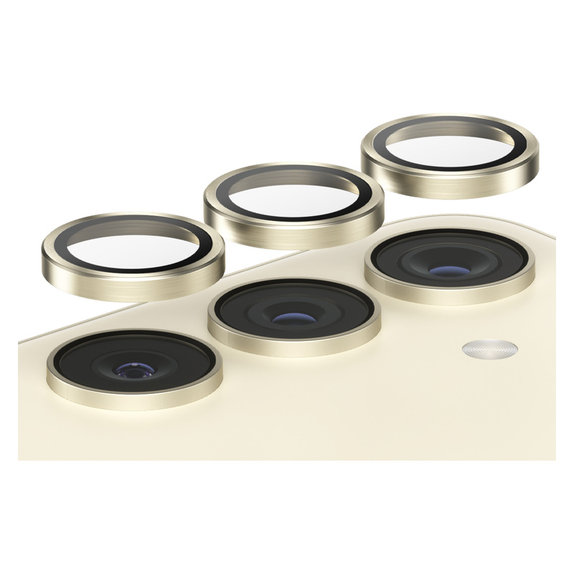 Kameralencse-védő Hoops Samsung Galaxy S24/S23/S23+ készülékhez, Sárga, PanzerGlass