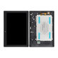 Lenovo TAB 2 A10-70 - LCD Kijelző + Érintőüveg + Keret (Black) TFT