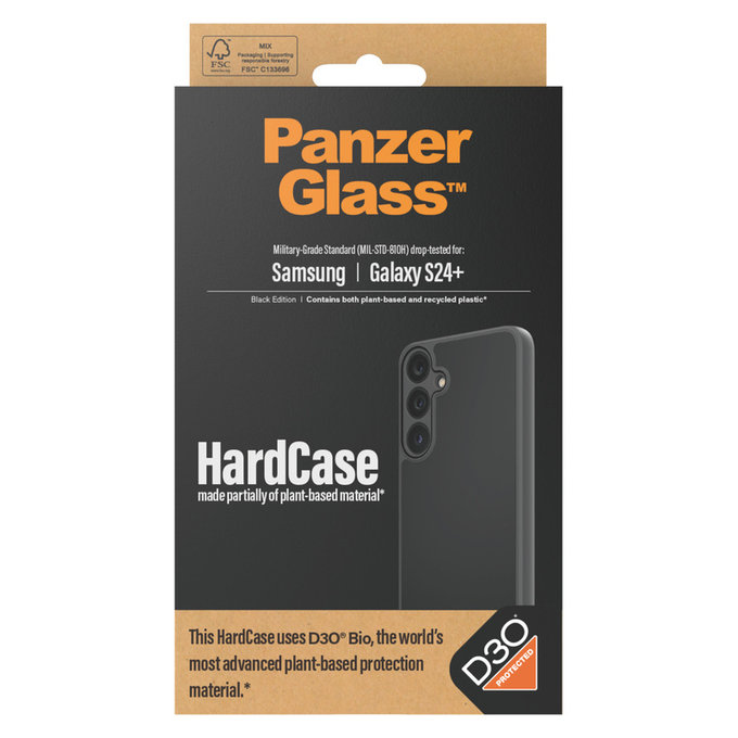 Tok HardCase D3O Samsung Galaxy S24+ készülékhez, Fekete, PanzerGlass
