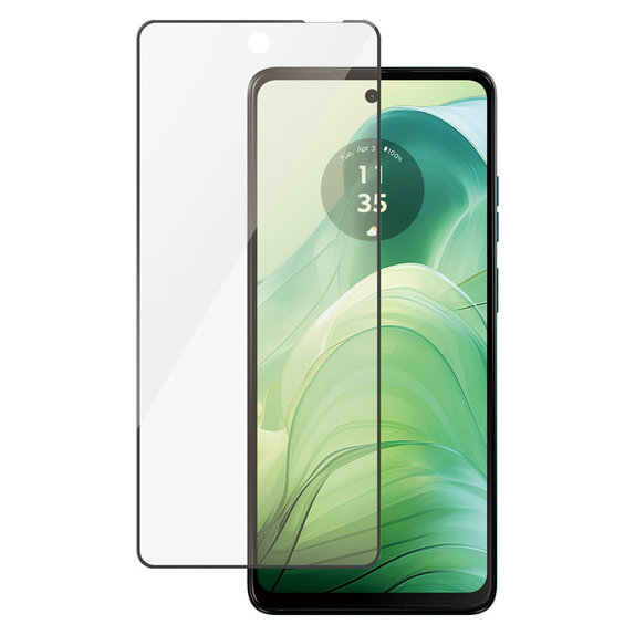 Edzett üveg UWF Motorola Moto G04/E14/G24 Power készülékhez, Fekete, PanzerGlass