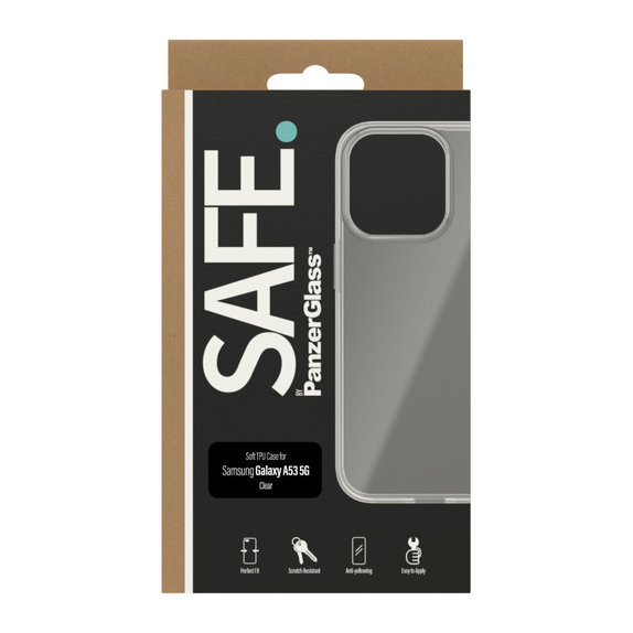 Tok TPU Samsung Galaxy A53 5G készülékhez, Átlátszó, SAFE by PanzerGlass