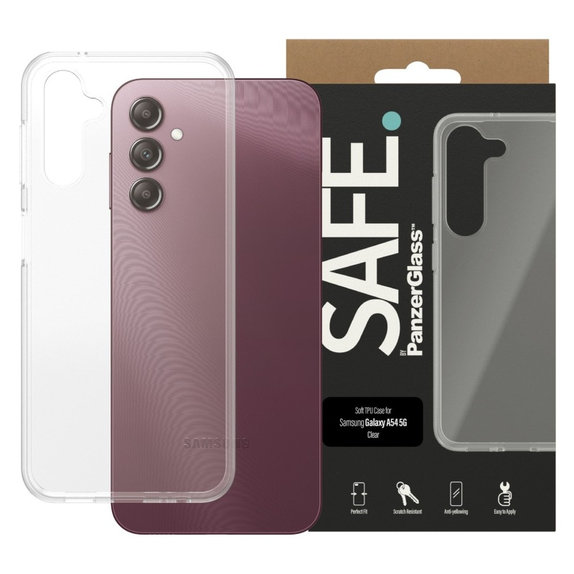 Tok TPU Samsung Galaxy A14/A14 5G készülékhez, Átlátszó, SAFE by PanzerGlass