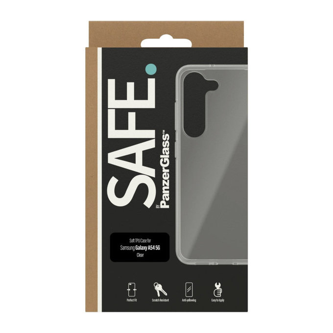 Tok TPU Samsung Galaxy A14/A14 5G készülékhez, Átlátszó, SAFE by PanzerGlass