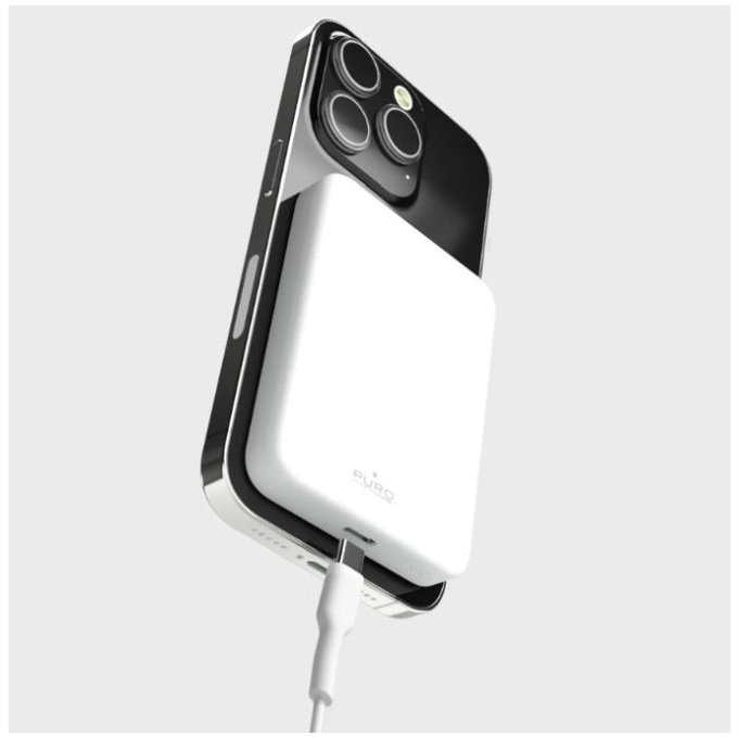 PURO - MagSafe PowerBank 4200 mAh 5W, USB-C, fehér