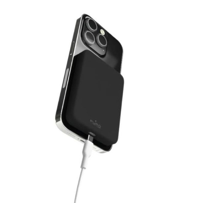PURO - MagSafe PowerBank 4200 mAh 5W, USB-C, fekete