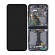 Samsung Galaxy Z Flip 5 F731B - LCD Kijelző + Érintőüveg + Keret (Graphite) OLED