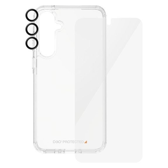 Bundle Hoops + Edzett üveg UWF + Hard Case D3O Samsung Galaxy A55 5G készülékhez, PanzerGlass