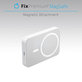 FixPremium - MagSafe PowerBank Állvánnyal 5000mAh, fehér