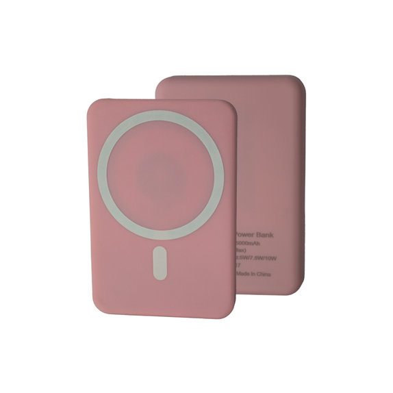 FixPremium - MagSafe PowerBank 5000mAh, rózsaszín