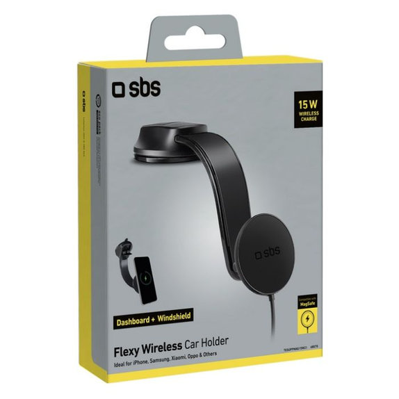 SBS - Autó Tartó Flexy a MagSafe-el, 15W, fekete