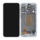 Samsung Galaxy A55 A556B - LCD Kijelző + Érintőüveg + Keret (Awesome Iceblue) - GH82-34305B Genuine Service Pack