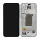 Samsung Galaxy A35 A356B - LCD Kijelző + Érintőüveg + Keret (Awesome Iceblue) - GH82-34221B Genuine Service Pack