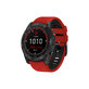 FixPremium - Két színű szilikonszíj Garminhoz (QuickFit 22mm), piros