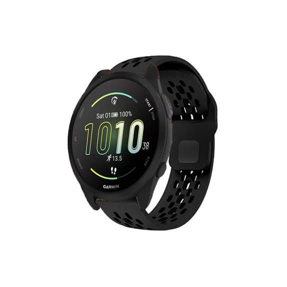 FixPremium - Univerzális szilikonszíj Garminhoz (20mm), fekete