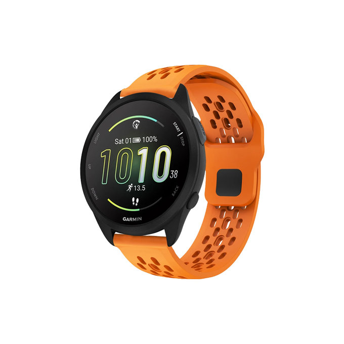 FixPremium - Univerzális szilikonszíj Garminhoz (22mm), narancs