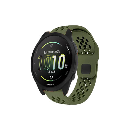 FixPremium - Univerzális szilikonszíj Garminhoz (20mm), zöld