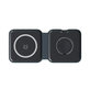 FixPremium - MagSafe Duo - iPhone és Apple Watch, fekete