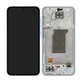 Samsung Galaxy A35 A356B - LCD Kijelző + Érintőüveg + Keret (Awesome Iceblue) TFT
