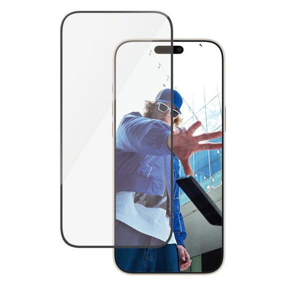 Edzett üveg UWF applikátorral iPhone 16 Pro Max készülékhez, Fekete, PanzerGlass