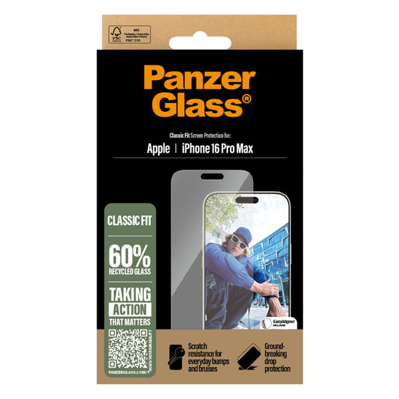 PanzerGlass - Edzett Üveg - iPhone 16 Pro Max, tiszta