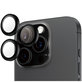 Objektívlencse védő Hoops iPhone 16 Pro Max/16 Pro, Fekete, PanzerGlass