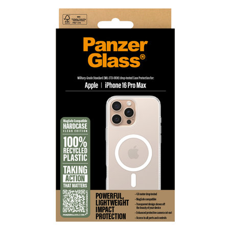 PanzerGlass - Tok HardCase - MagSafe - iPhone 16 Max Pro, átlátszó