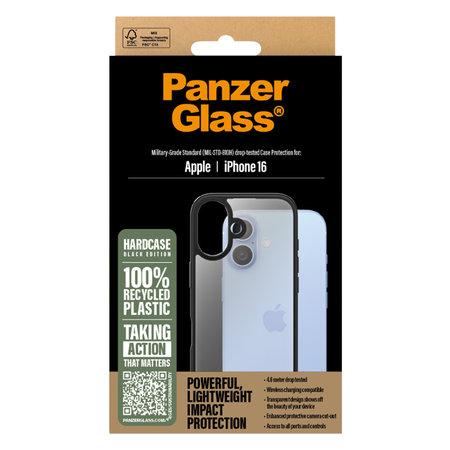 PanzerGlass - Tok HardCase - iPhone 16 fekete