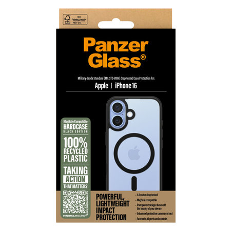 PanzerGlass - Tok HardCase - MagSafe - iPhone 16, fekete
