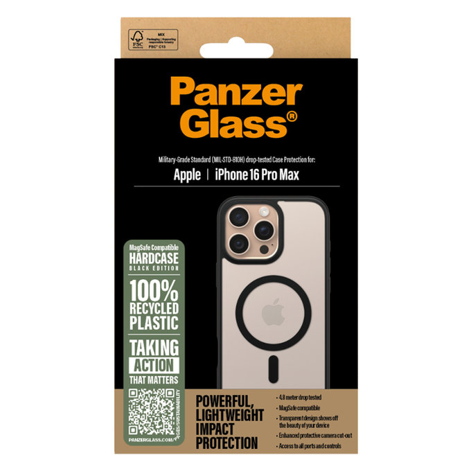 PanzerGlass - Tok HardCase - MagSafe - iPhone 16 Pro Max, fekete