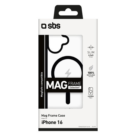 SBS - Tok Mag Frame - MagSafe - iPhone 16, fekete