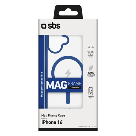 SBS - Tok Mag Frame - MagSafe - iPhone 16, kék