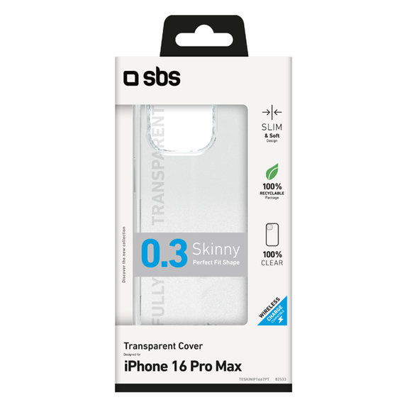 SBS - Tok Skinny - iPhone 16 Pro Max, átlátszó