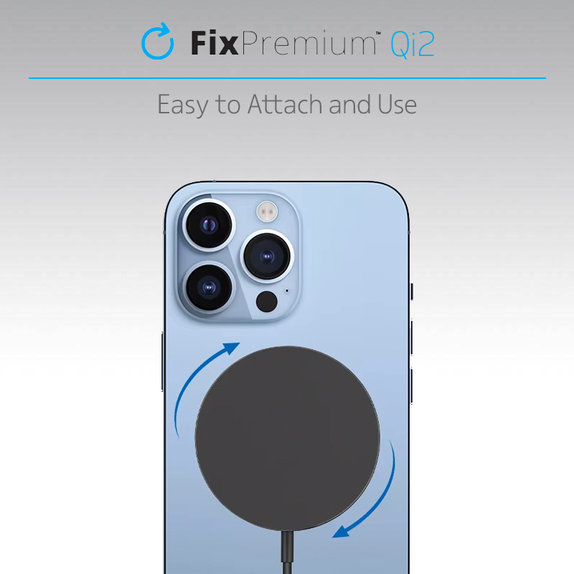 FixPremium - MagSafe Töltő Qi2-vel, fekete