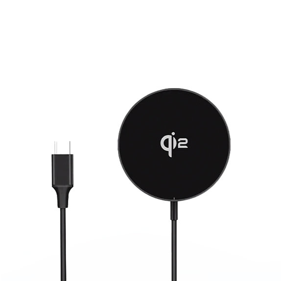 FixPremium - MagSafe Töltő Qi2-vel, fekete