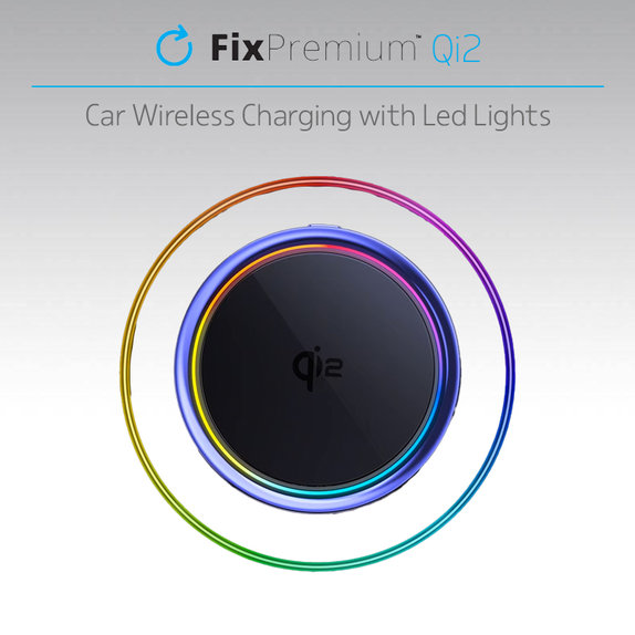 FixPremium - MagSafe Autós töltő Mini Qi2-vel, fekete