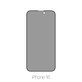 FixPremium Privacy Anti-Spy Glass - Edzett üveg - iPhone 16