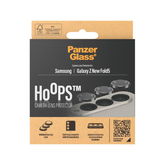 Hoops Kameralencse-védő Samsung Z Fold6 készülékhez, Fekete, PanzerGlass